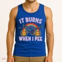 It Burns When I Pee Sun Rainbow  Tank Top thumb 3