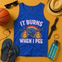 It Burns When I Pee Sun Rainbow  Tank Top thumb 4