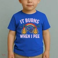 It Burns When I Pee Sun Rainbow  Toddler T-Shirt thumb 2