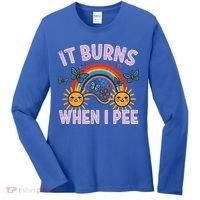 It Burns When I Pee Sun Rainbow  Women's Long Sleeve Shirt thumb 0