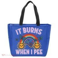It Burns When I Pee Sun Rainbow  Tote Bag thumb 0