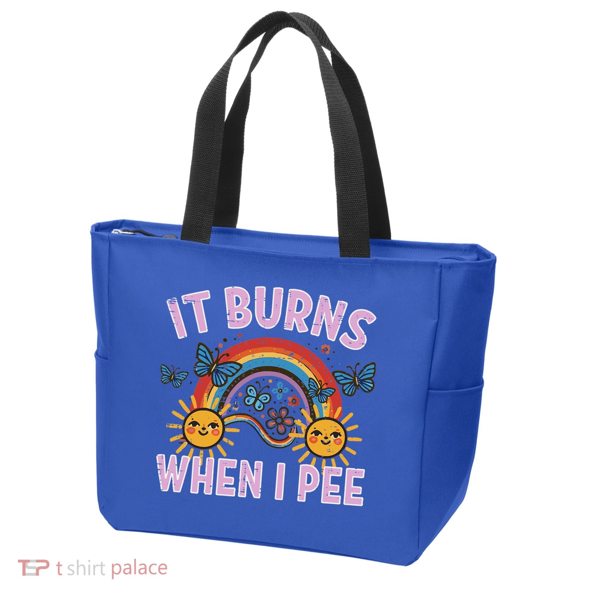 It Burns When I Pee Sun Rainbow  Tote Bag