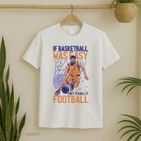 If Baseball Was Easy They'd Call It Football Funny T-Shirt thumb 2