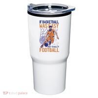If Baseball Was Easy They'd Call It Football Funny Tumbler thumb 0