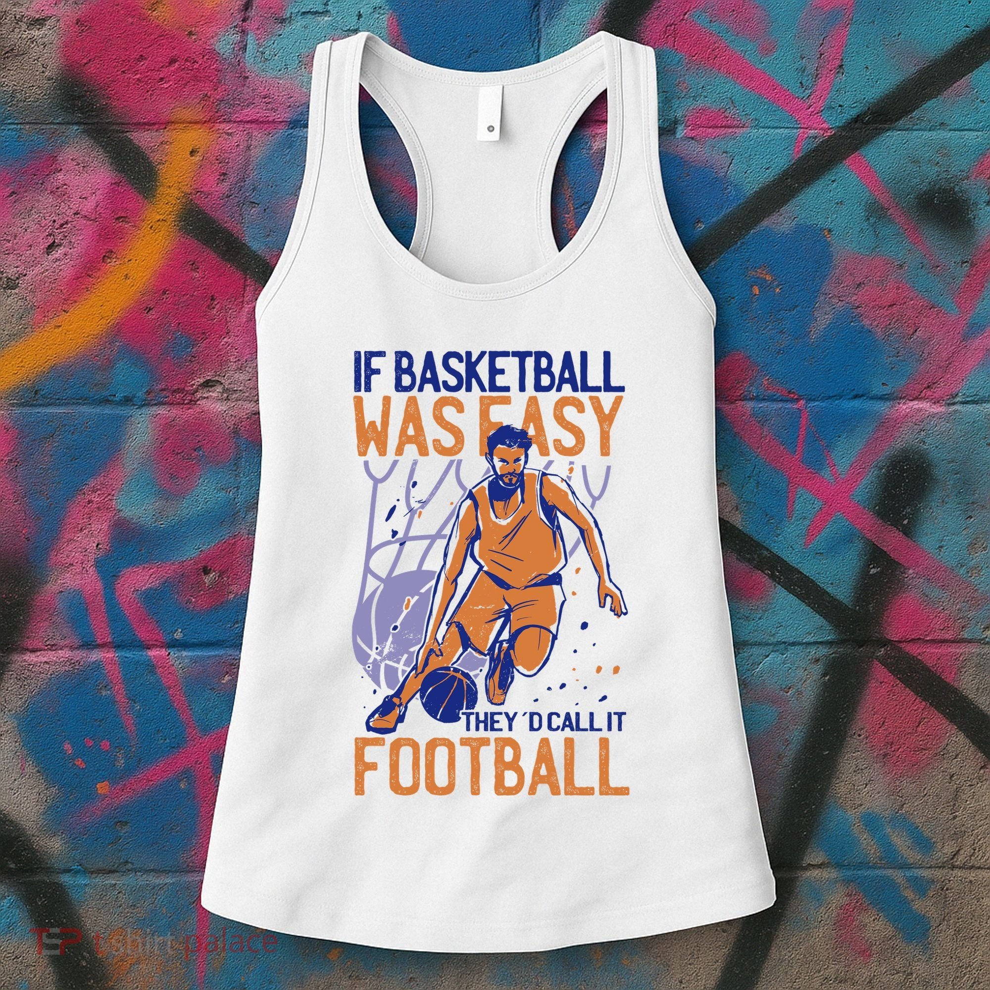 If Baseball Was Easy They'd Call It Football Funny Women's Tank Top