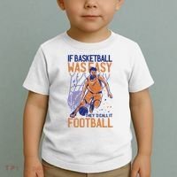 If Baseball Was Easy They'd Call It Football Funny Toddler T-Shirt thumb 2