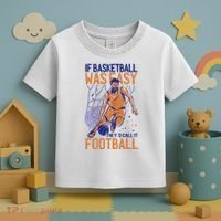 If Baseball Was Easy They'd Call It Football Funny Toddler T-Shirt thumb 3