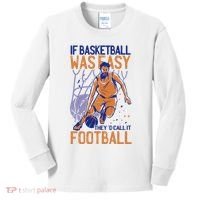 If Baseball Was Easy They'd Call It Football Funny Kids Long Sleeve Shirt thumb 0