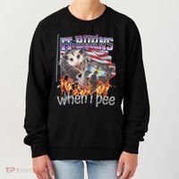 It Burns When I Pee Possum Raccoon Funny Women's Sweatshirt thumb 0