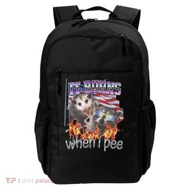 It Burns When I Pee Possum Raccoon Funny Backpack