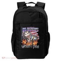 It Burns When I Pee Possum Raccoon Funny Backpack thumb 0