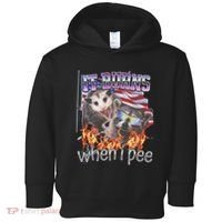 It Burns When I Pee Possum Raccoon Funny Toddler Hoodie thumb 0
