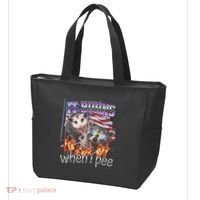 It Burns When I Pee Possum Raccoon Funny Tote Bag thumb 3