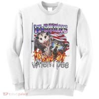 It Burns When I Pee Possum Raccoon Funny Sweatshirt thumb 0