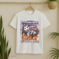 It Burns When I Pee Possum Raccoon Funny T-Shirt thumb 2