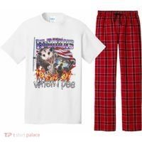 It Burns When I Pee Possum Raccoon Funny Pajama Set thumb 0