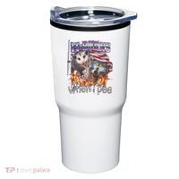 It Burns When I Pee Possum Raccoon Funny Tumbler thumb 0