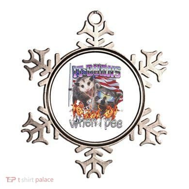 It Burns When I Pee Possum Raccoon Funny Ornament
