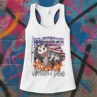 It Burns When I Pee Possum Raccoon Funny Women's Tank Top thumb 3