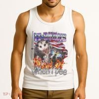 It Burns When I Pee Possum Raccoon Funny Tank Top thumb 3