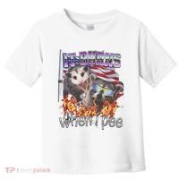It Burns When I Pee Possum Raccoon Funny Toddler T-Shirt thumb 0
