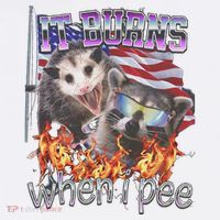 It Burns When I Pee Possum Raccoon Funny Kids Sweatshirt thumb 2