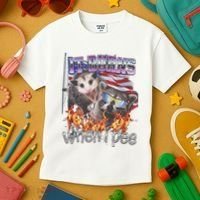 It Burns When I Pee Possum Raccoon Funny Kids T-Shirt thumb 3