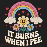 It Burns When I Pee Funny Sarcastic Ironic Inappropriate Beanie thumb 2
