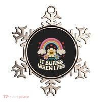 It Burns When I Pee Funny Sarcastic Ironic Inappropriate Ornament thumb 0