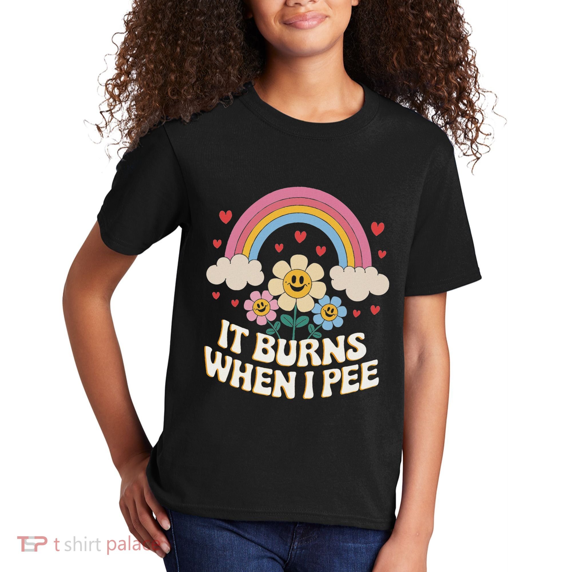 It Burns When I Pee Funny Sarcastic Ironic Inappropriate Kids T-Shirt