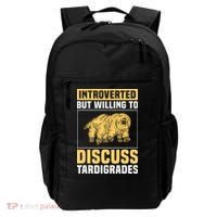 Introverted But Willing To Discuss Tardigrades Backpack thumb 0
