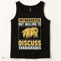 Introverted But Willing To Discuss Tardigrades Tank Top thumb 2