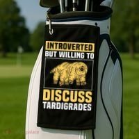 Introverted But Willing To Discuss Tardigrades Golf Towel thumb 2