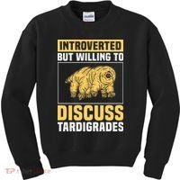 Introverted But Willing To Discuss Tardigrades Kids Sweatshirt thumb 0