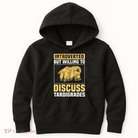 Introverted But Willing To Discuss Tardigrades Kids Hoodie thumb 0