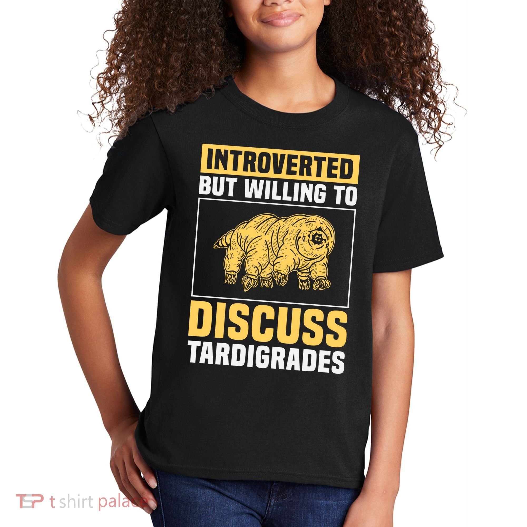 Introverted But Willing To Discuss Tardigrades Kids T-Shirt
