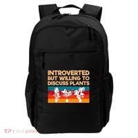Introverted But Willing To Discuss Plants For Introverts Backpack thumb 0