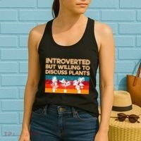 Introverted But Willing To Discuss Plants For Introverts Women's Tank Top thumb 2