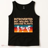 Introverted But Willing To Discuss Plants For Introverts Tank Top thumb 2