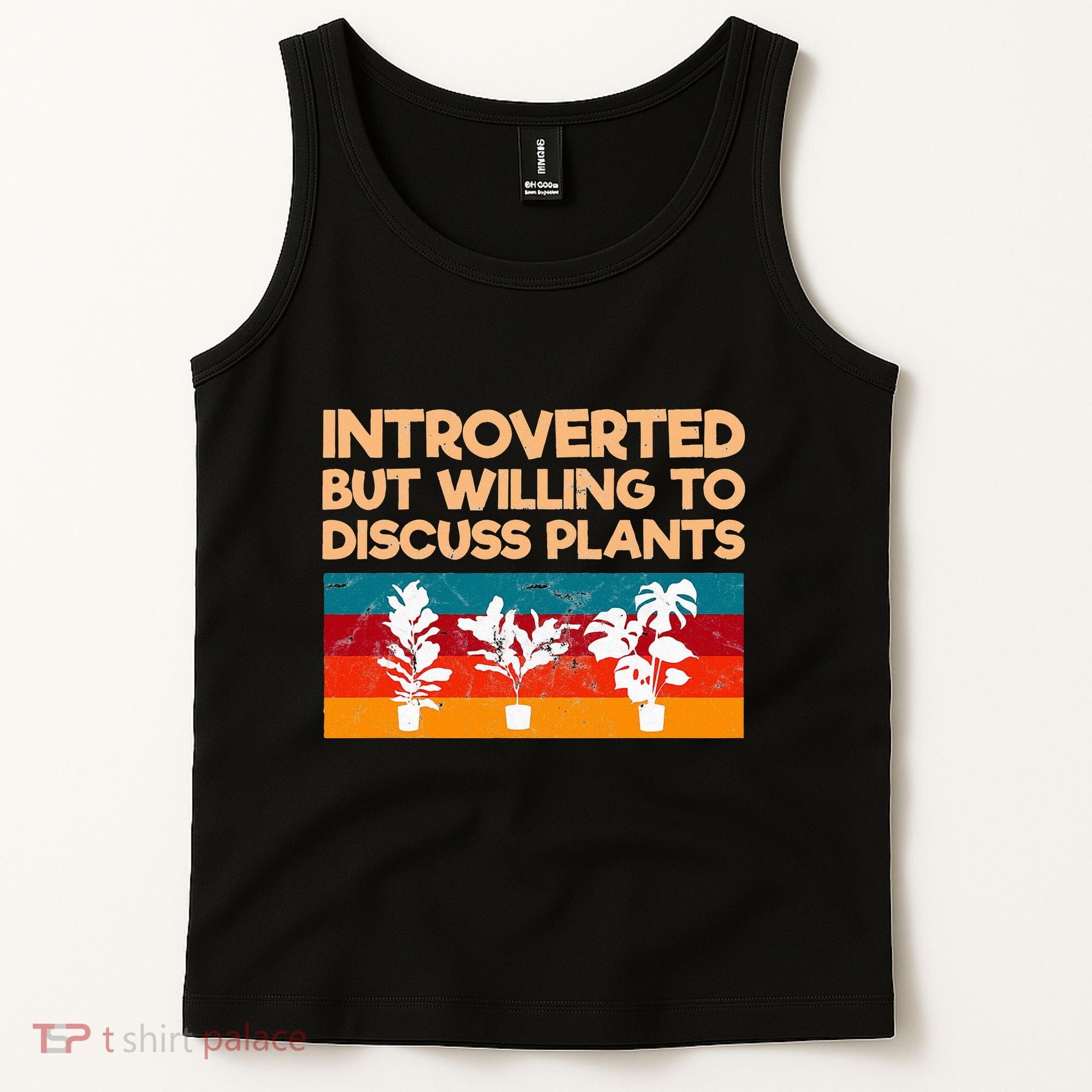 Introverted But Willing To Discuss Plants For Introverts Tank Top