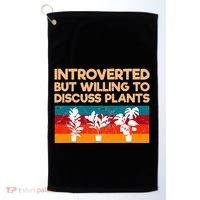 Introverted But Willing To Discuss Plants For Introverts Golf Towel thumb 0