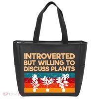 Introverted But Willing To Discuss Plants For Introverts Tote Bag thumb 0