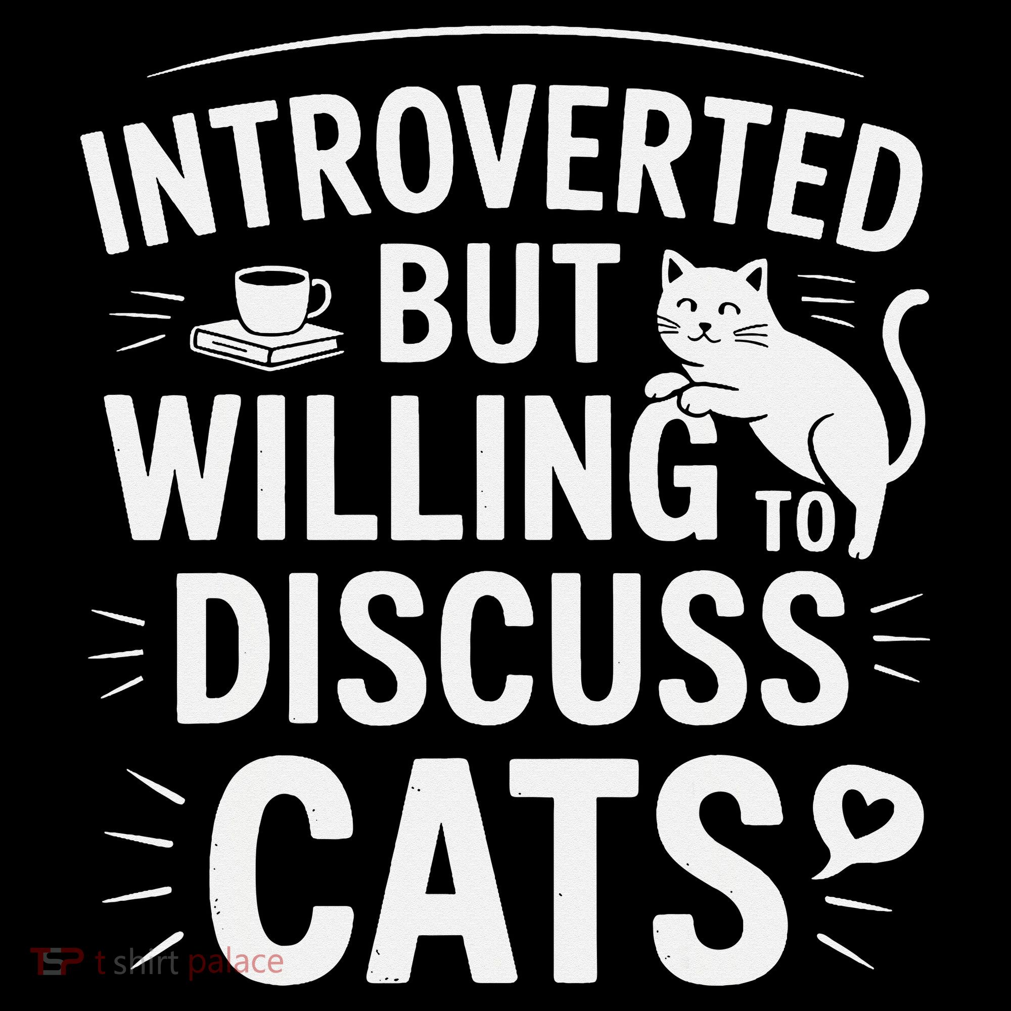 Introverted But Willing To Discuss Cats Funny Quote Coffee Mug