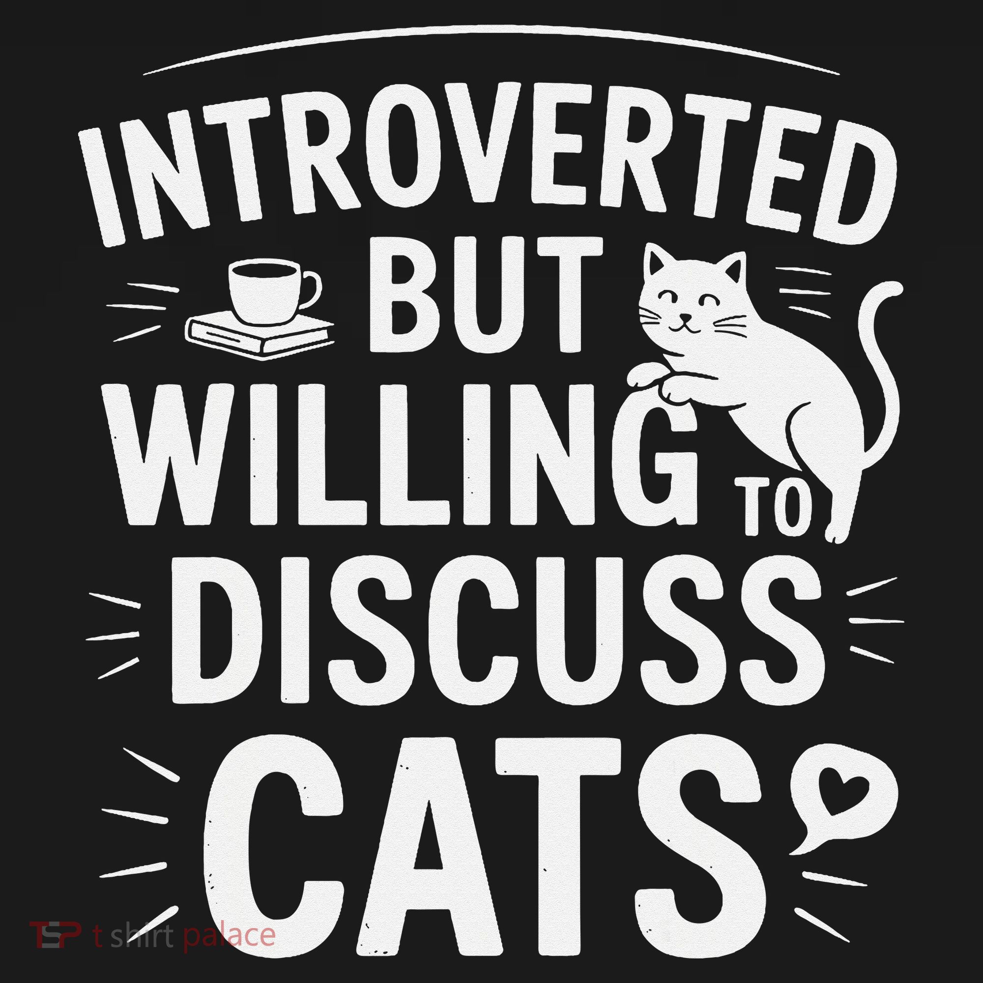Introverted But Willing To Discuss Cats Funny Quote Women's Hoodie