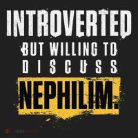 Introverted But Willing To Discuss Nephilim Introvert Quote Gift Women's Sweatshirt thumb 2