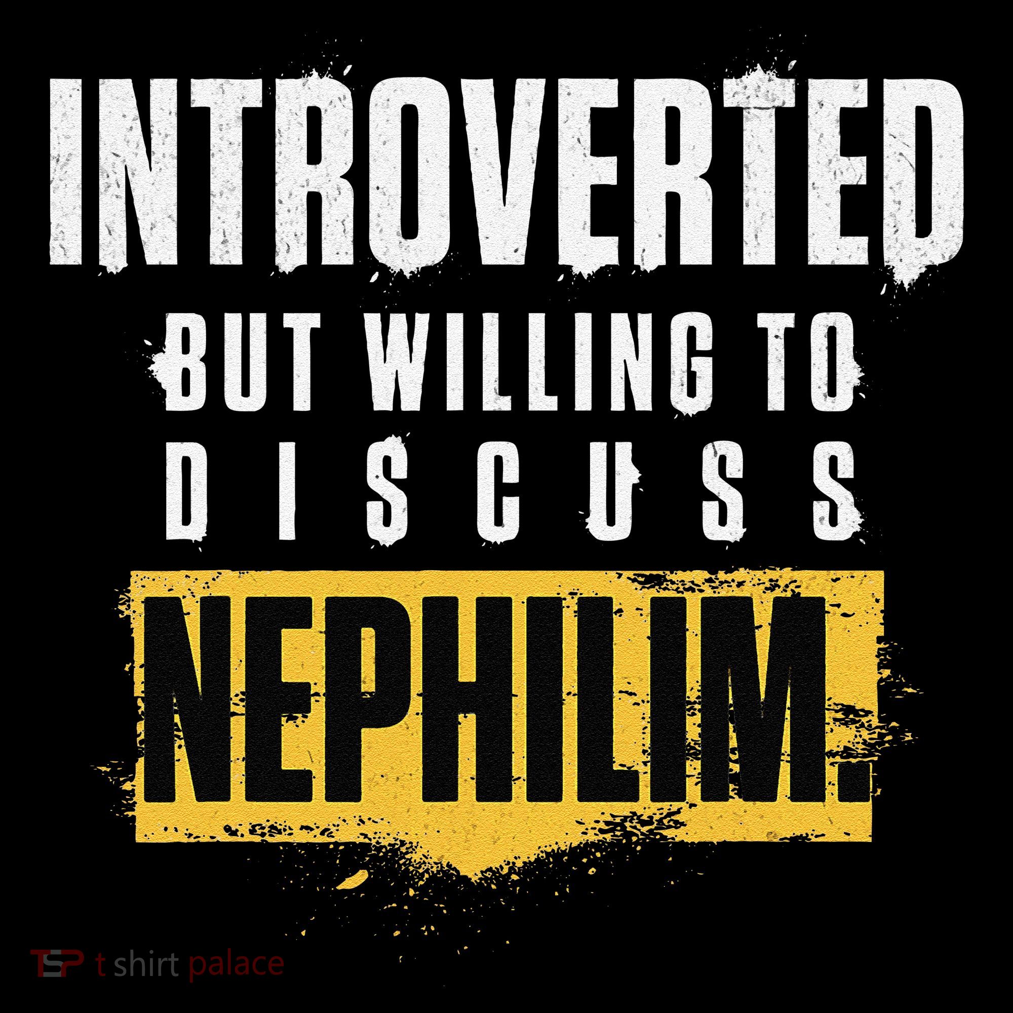 Introverted But Willing To Discuss Nephilim Introvert Quote Gift Coffee Mug
