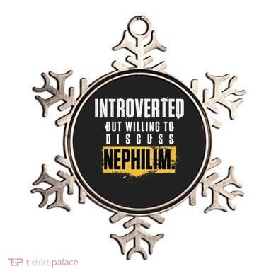 Introverted But Willing To Discuss Nephilim Introvert Quote Gift Ornament