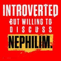 Introverted But Willing To Discuss Nephilim Introvert Quote Gift Santa Hat thumb 1