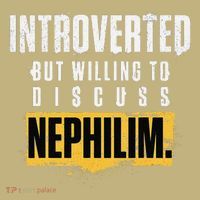 Introverted But Willing To Discuss Nephilim Introvert Quote Gift Sweatshirt thumb 2