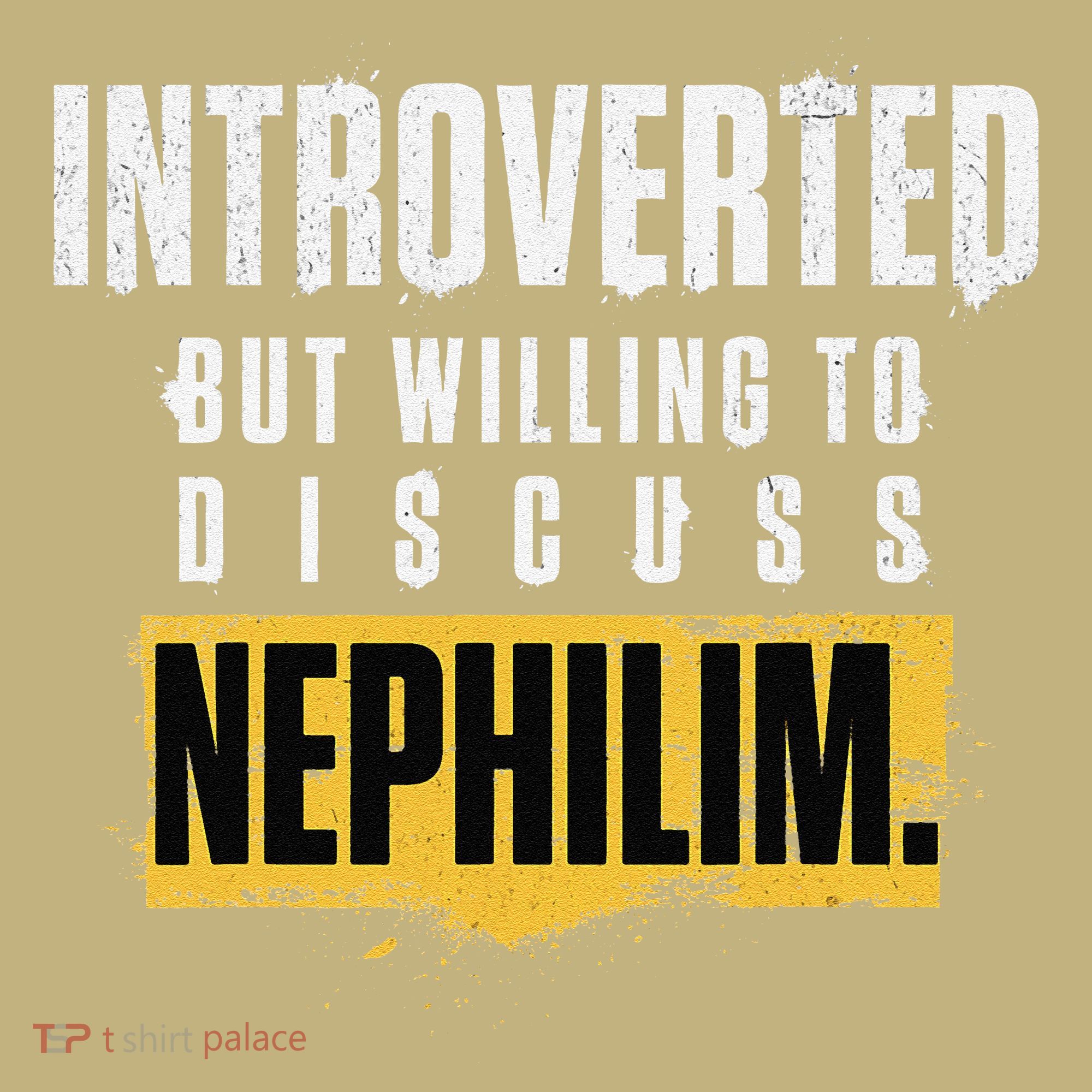 Introverted But Willing To Discuss Nephilim Introvert Quote Gift Polo